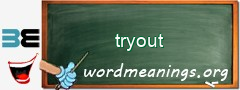 WordMeaning blackboard for tryout